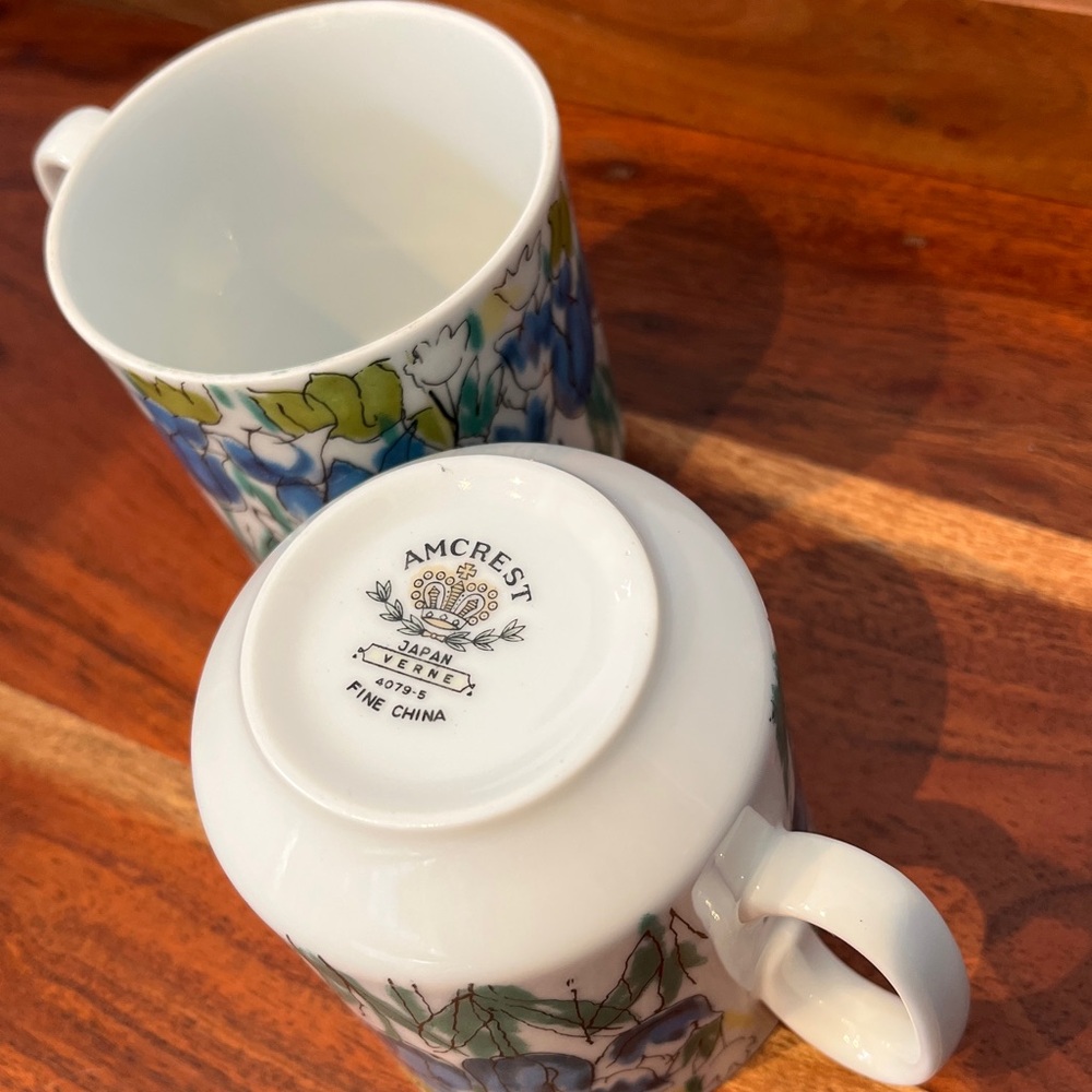 2 VINTAGE AMCREST VERNE COFFEE CUPS - Picture 3 of 8